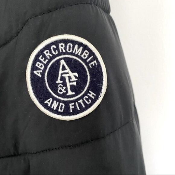 Abercrombie & Fitch Navy Classic Puffer Jacket Size M - Picture 6 of 11